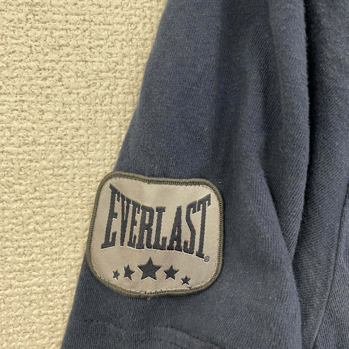 EVERLAST　半袖プリントTシャツ　紺　ネイビー　Lサイズ