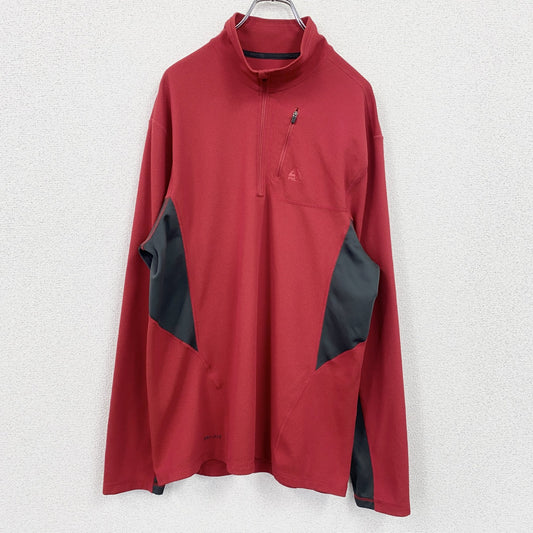 NIKE ACG　ナイキエーシージー　ハーフジッププルオーバーカットソー　赤　レッド　XLサイズ