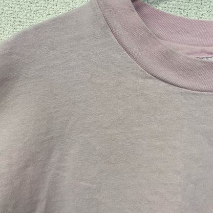 古着 used　90s　Hanes ヘインズ　半袖魚プリントTシャツ　漢字　シングルステッチ　ヴィンテージ　ピンク　Lサイズ