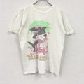 90s　J.M. SILK　ジェイ・エム・シルク　半袖プリントアニマルTシャツ　シングルステッチ　ヴィンテージ　白　ホワイト