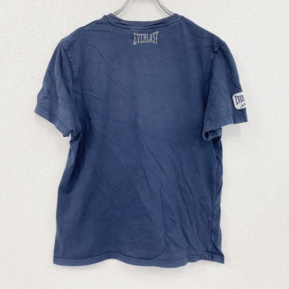 EVERLAST　半袖プリントTシャツ　紺　ネイビー　Lサイズ