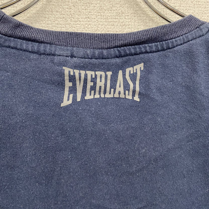 EVERLAST　半袖プリントTシャツ　紺　ネイビー　Lサイズ