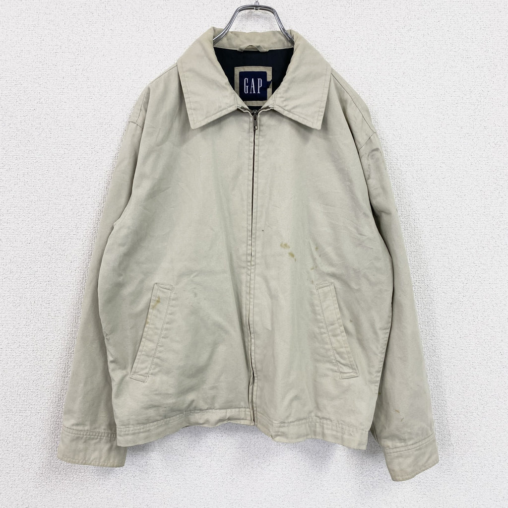 00s　OLD GAP　オールドギャップ　ブルゾン/スイングトップ　ヴィンテージ　ベージュ　Sサイズ