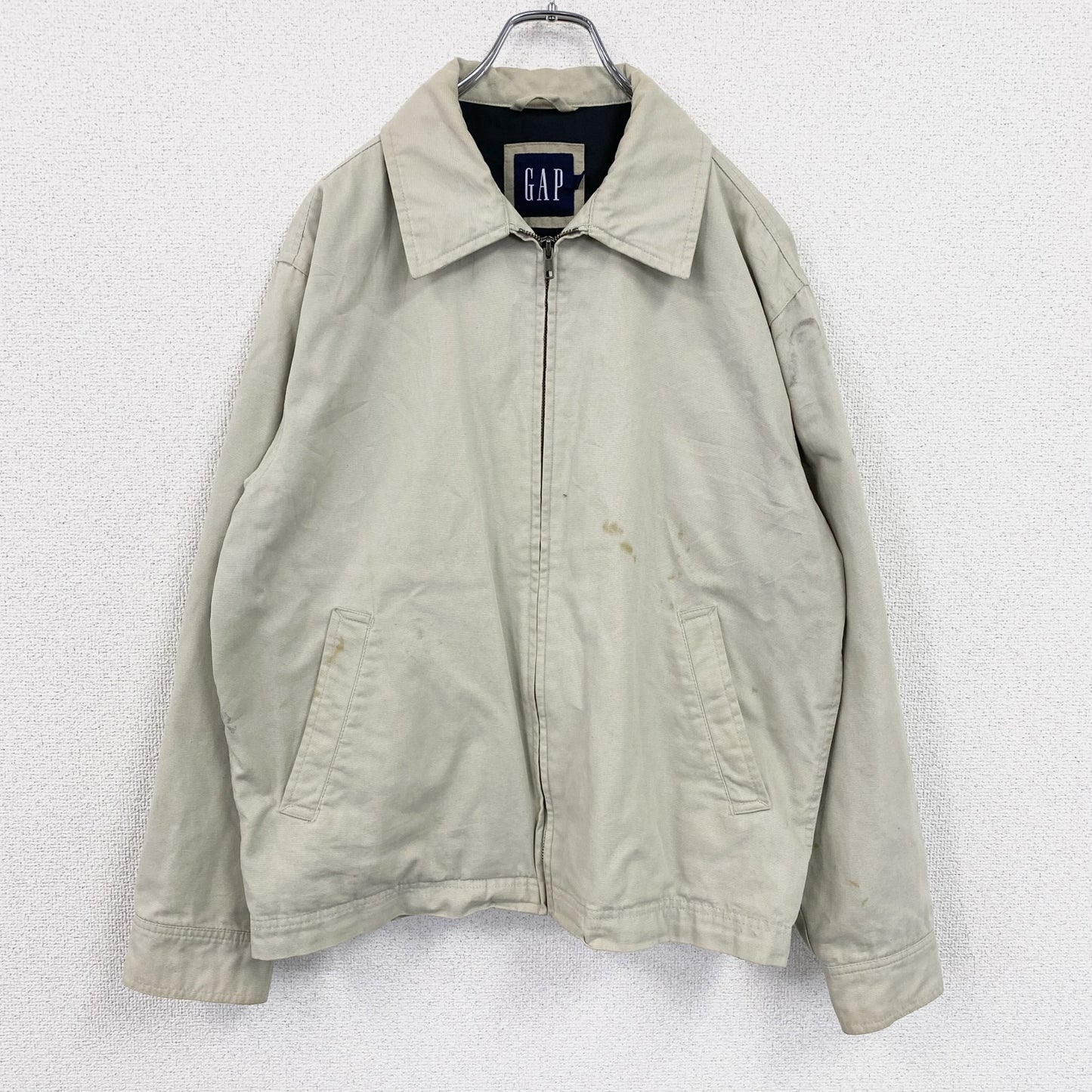 00s　OLD GAP　オールドギャップ　ブルゾン/スイングトップ　ヴィンテージ　ベージュ　Sサイズ