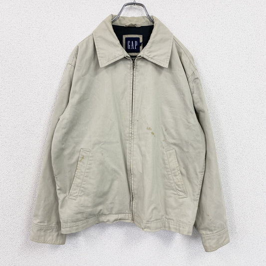 00s　OLD GAP　オールドギャップ　ブルゾン/スイングトップ　ヴィンテージ　ベージュ　Sサイズ