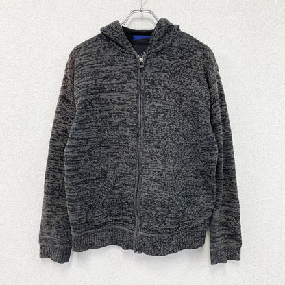BILLABONG　ビラボン　フルジップアクリルニットパーカー/フーディー　ワンポイント　灰色　グレー　Sサイズ