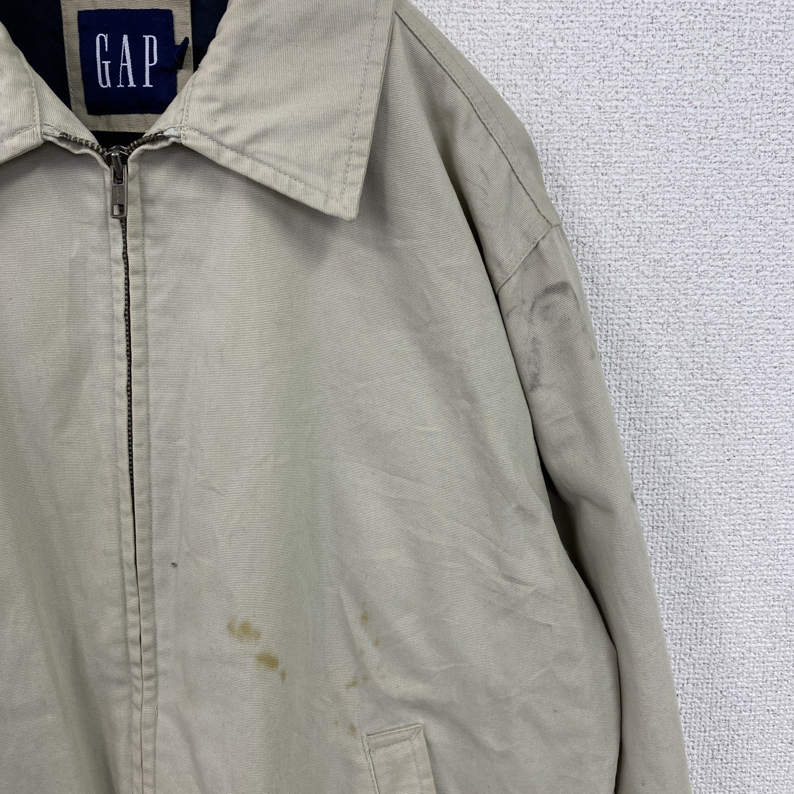 00s　OLD GAP　オールドギャップ　ブルゾン/スイングトップ　ヴィンテージ　ベージュ　Sサイズ