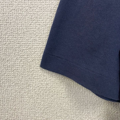 古着 used　90s　半袖キャラクタープリントTシャツ　アニマル柄　シングルステッチ　ヴィンテージ　ネイビー　紺　Lサイズ