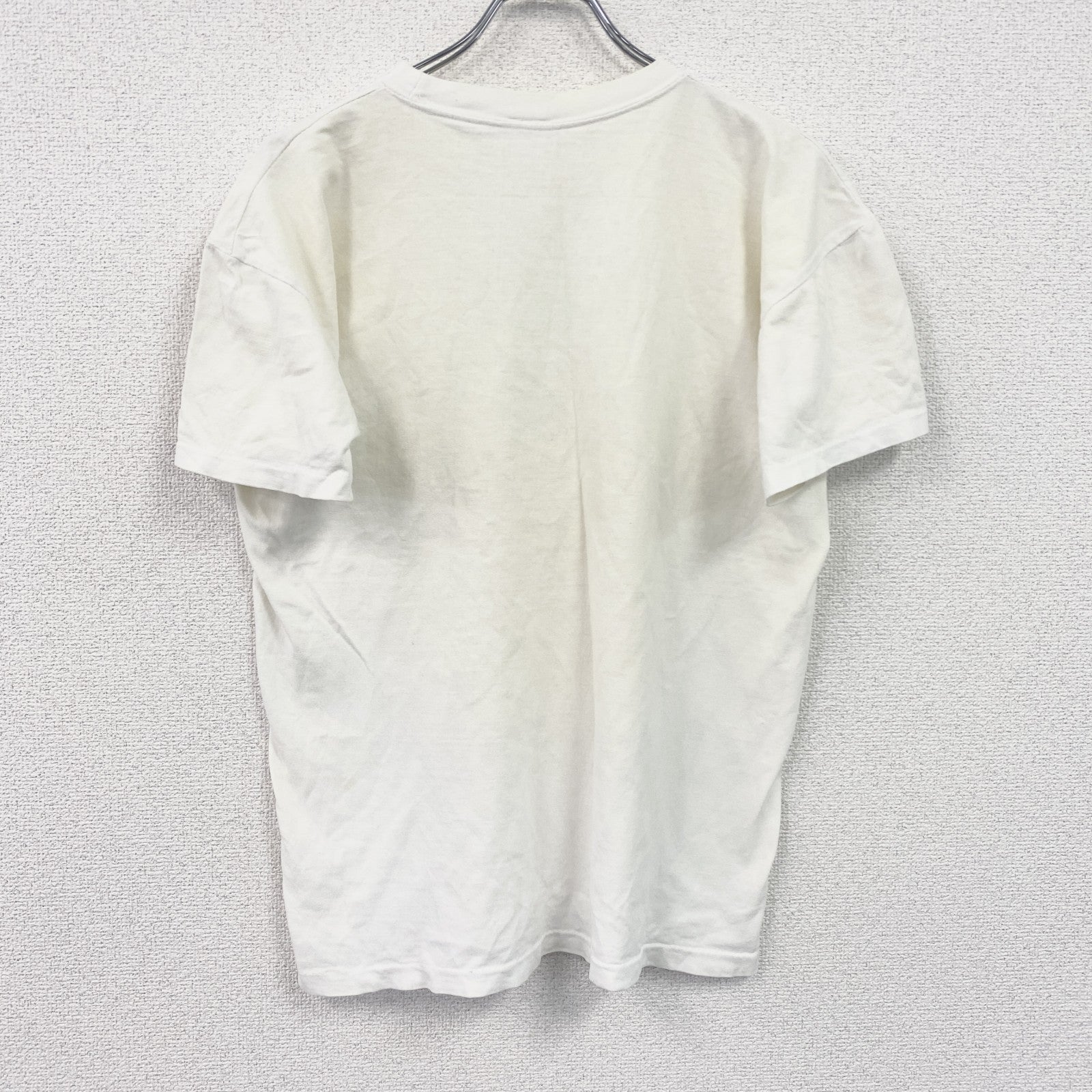 90s　J.M. SILK　ジェイ・エム・シルク　半袖プリントアニマルTシャツ　シングルステッチ　ヴィンテージ　白　ホワイト