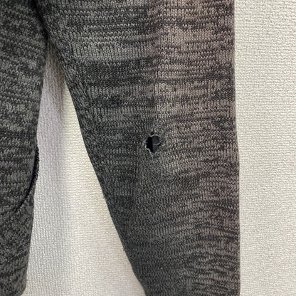 BILLABONG　ビラボン　フルジップアクリルニットパーカー/フーディー　ワンポイント　灰色　グレー　Sサイズ