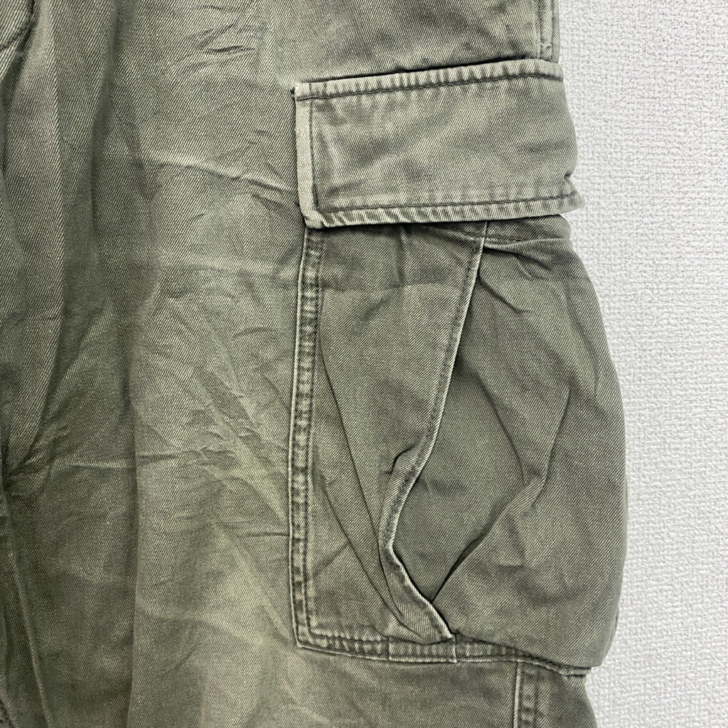 AVIREX　アヴィレックス　ハーフカーゴパンツ/ショートパンツ　ミリタリー　フェード　カーキ　XLサイズ