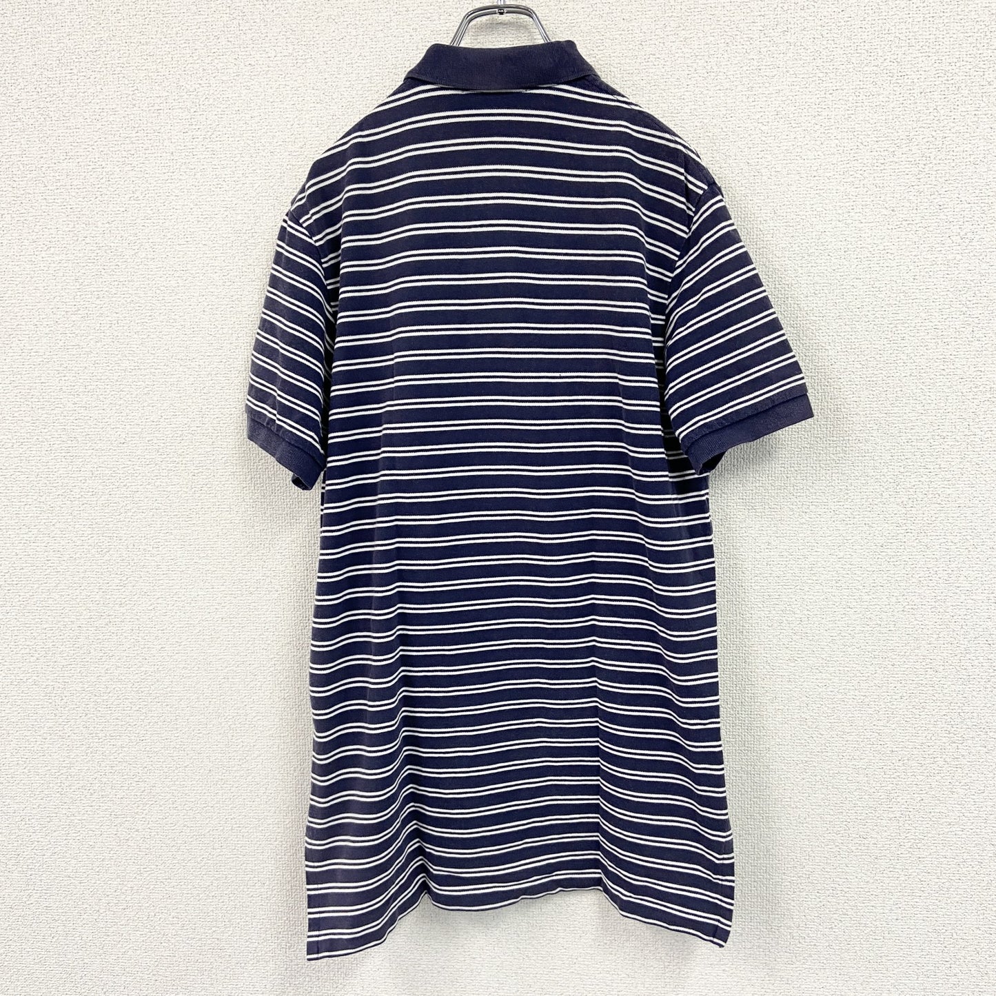 Polo By Ralph Lauren　ポロバイラルフローレン　半袖ポロシャツ　ボーダー柄　紺　ネイビー　Lサイズ
