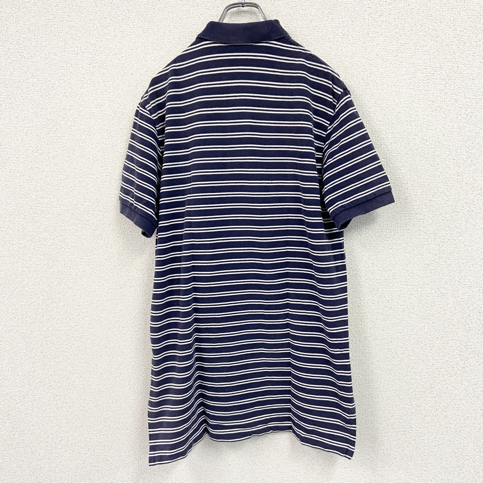 Polo By Ralph Lauren　ポロバイラルフローレン　半袖ポロシャツ　ボーダー柄　紺　ネイビー　Lサイズ