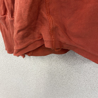Champion　チャンピオン　リバースウィーブ　長袖Tシャツ/ロンT　前V　フェード　現行　オレンジ　Mサイズ