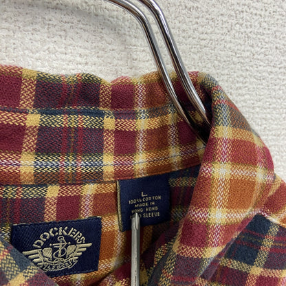 DOCKERS　ドッカーズ　長袖シャツ　チェック柄　マルチカラー　Lサイズ