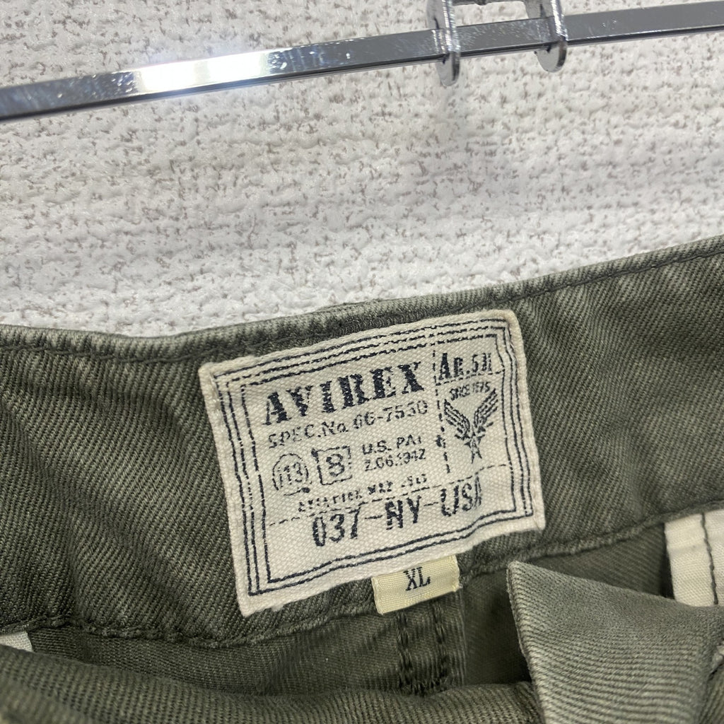 AVIREX　アヴィレックス　ハーフカーゴパンツ/ショートパンツ　ミリタリー　フェード　カーキ　XLサイズ