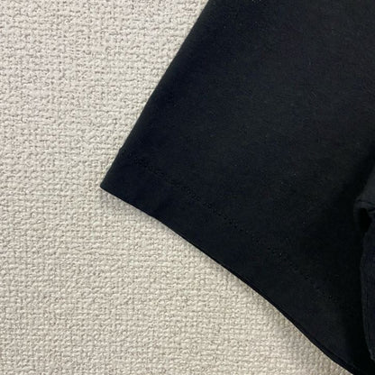 古着 used　90s　半袖プリントTシャツ　ヴィンテージ　シングルステッチ　クルーネック　黒　ブラック　XLサイズ