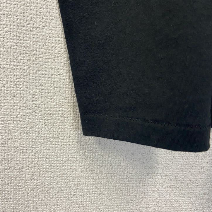 古着 used　90s　半袖プリントTシャツ　ヴィンテージ　シングルステッチ　クルーネック　黒　ブラック　XLサイズ