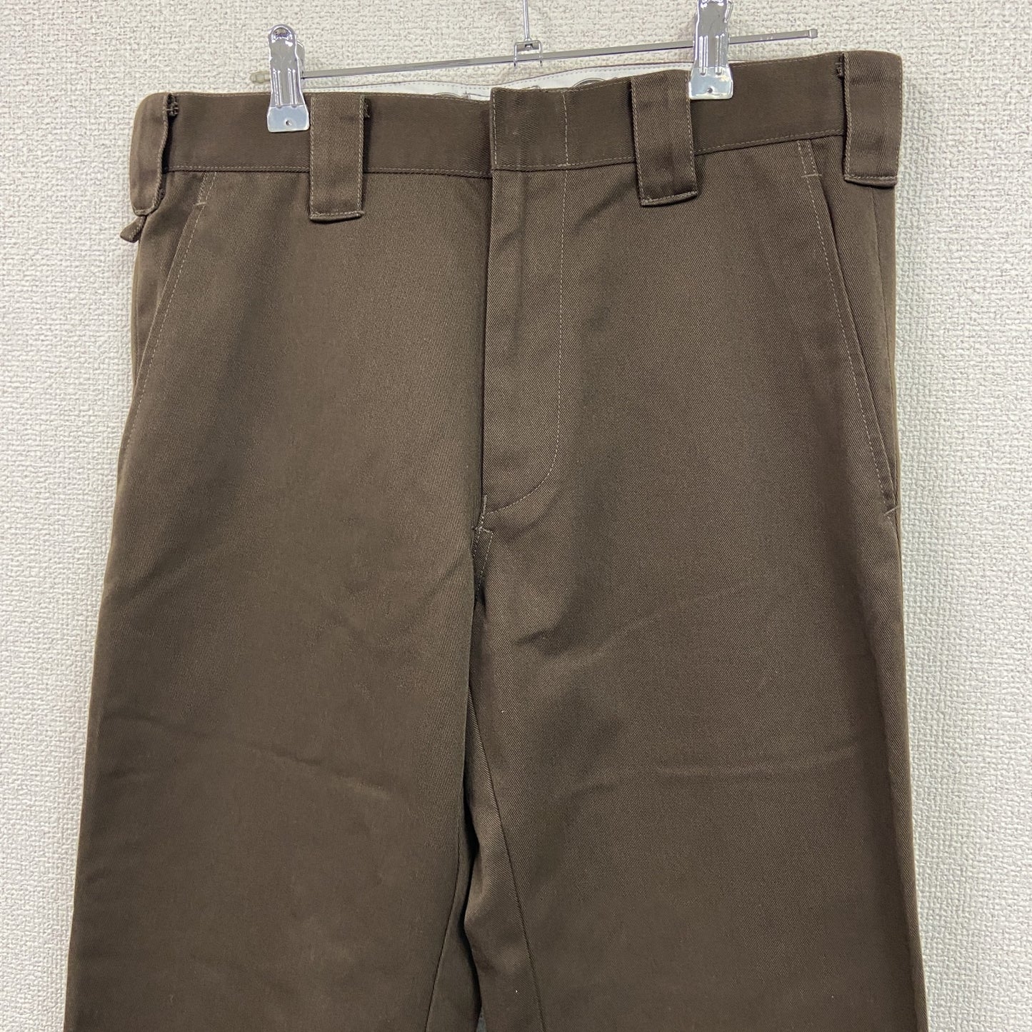 Dickies　ディッキーズ　ワークパンツ/チノパンツ　ジップフライ　茶色　ブラウン