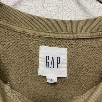 GAP　ギャップ　スウェット/トレーナー　前V　無地　ベージュ　Lサイズ