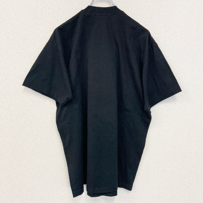 古着 used　90s　半袖プリントTシャツ　ヴィンテージ　シングルステッチ　クルーネック　黒　ブラック　XLサイズ