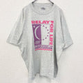 古着 used　90s　Hanes ヘインズ　半袖プリントTシャツ　ヴィンテージ　シングルステッチ　霜降りカラー　XLサイズ
