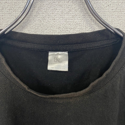 古着 used　半袖プリントTシャツ　黒　ブラック　魚　釣り　ブラックバス　クルーネック　レトロデザイン　XLサイズ