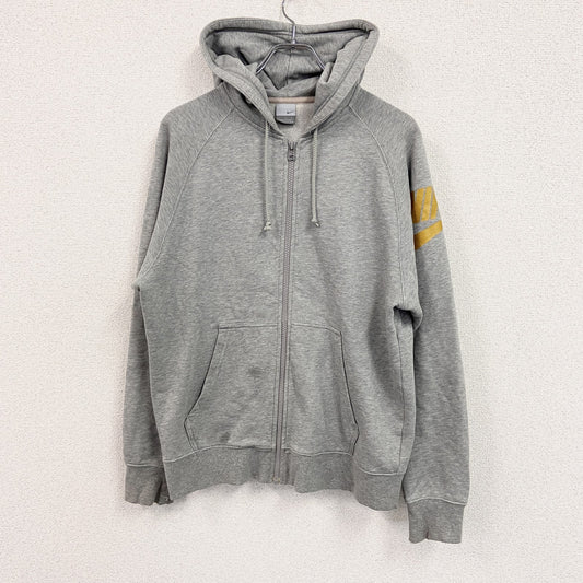 00s　NIKE　ナイキ　フルジップスウェットパーカー/フーディー　スウッシュ　ヴィンテージ　灰色　グレー　Lサイズ