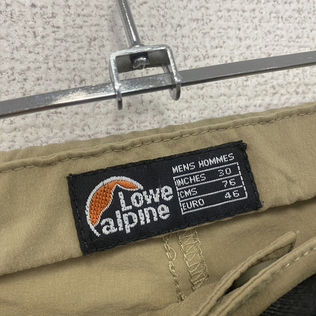 Lowe alpine　ロウアルパイン　トレッキングパンツ　刺繍ロゴ　ワンポイント　ジップポケット　ベージュ　30サイズ