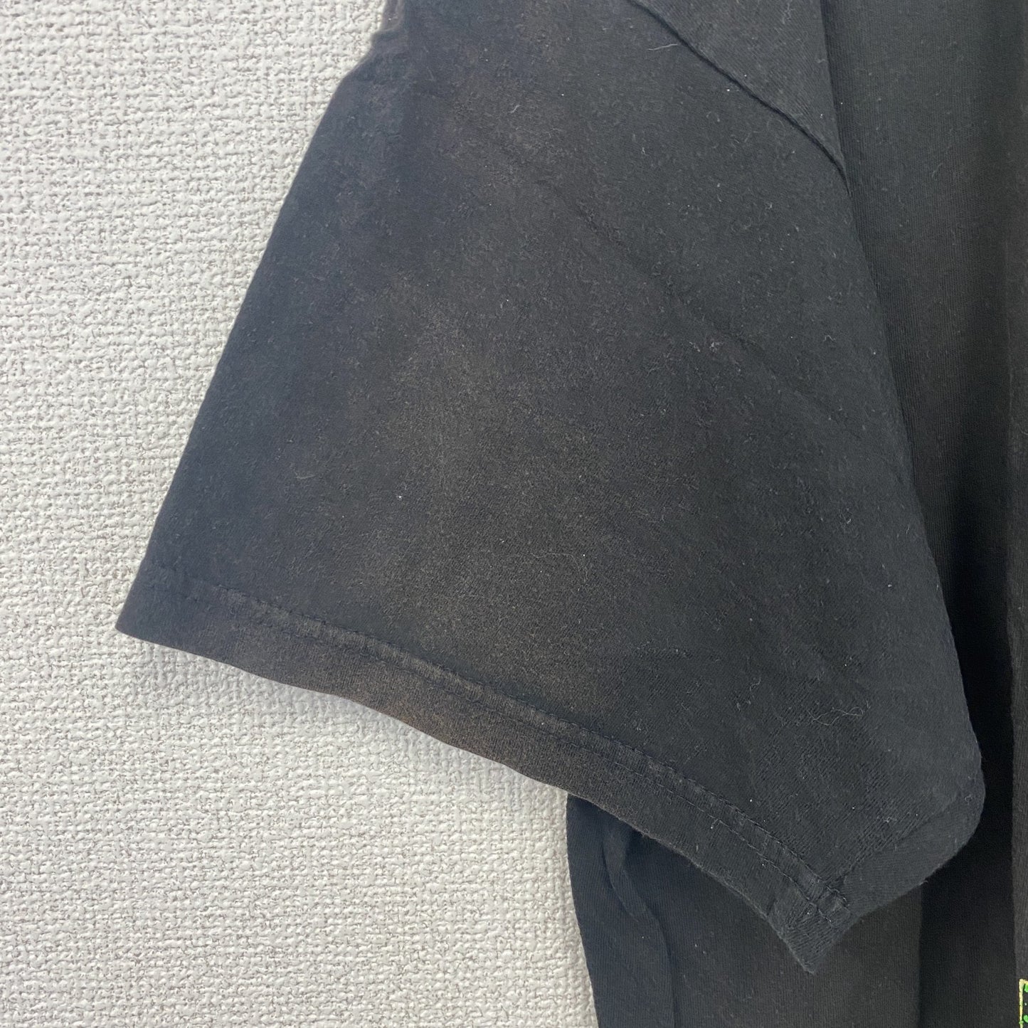 古着 used　半袖プリントTシャツ　黒　ブラック　魚　釣り　ブラックバス　クルーネック　レトロデザイン　XLサイズ