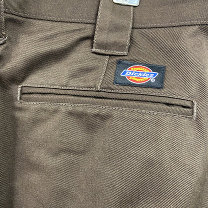 Dickies　ディッキーズ　ワークパンツ/チノパンツ　ジップフライ　茶色　ブラウン