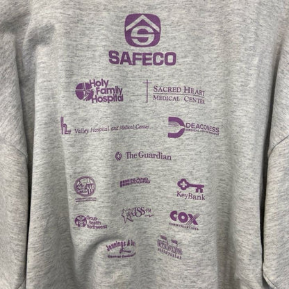 古着 used　90s　Hanes ヘインズ　半袖プリントTシャツ　ヴィンテージ　シングルステッチ　霜降りカラー　XLサイズ