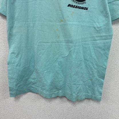 TEE JAYS　softee　半袖プリントTシャツ　シングルステッチ　水色　ライトブルー　Mサイズ