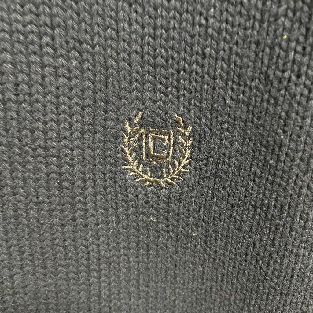 CHAPS　ラルフローレン　クルーネックニットセーター　ワンポイント刺繍　ネイビー　XLサイズ　