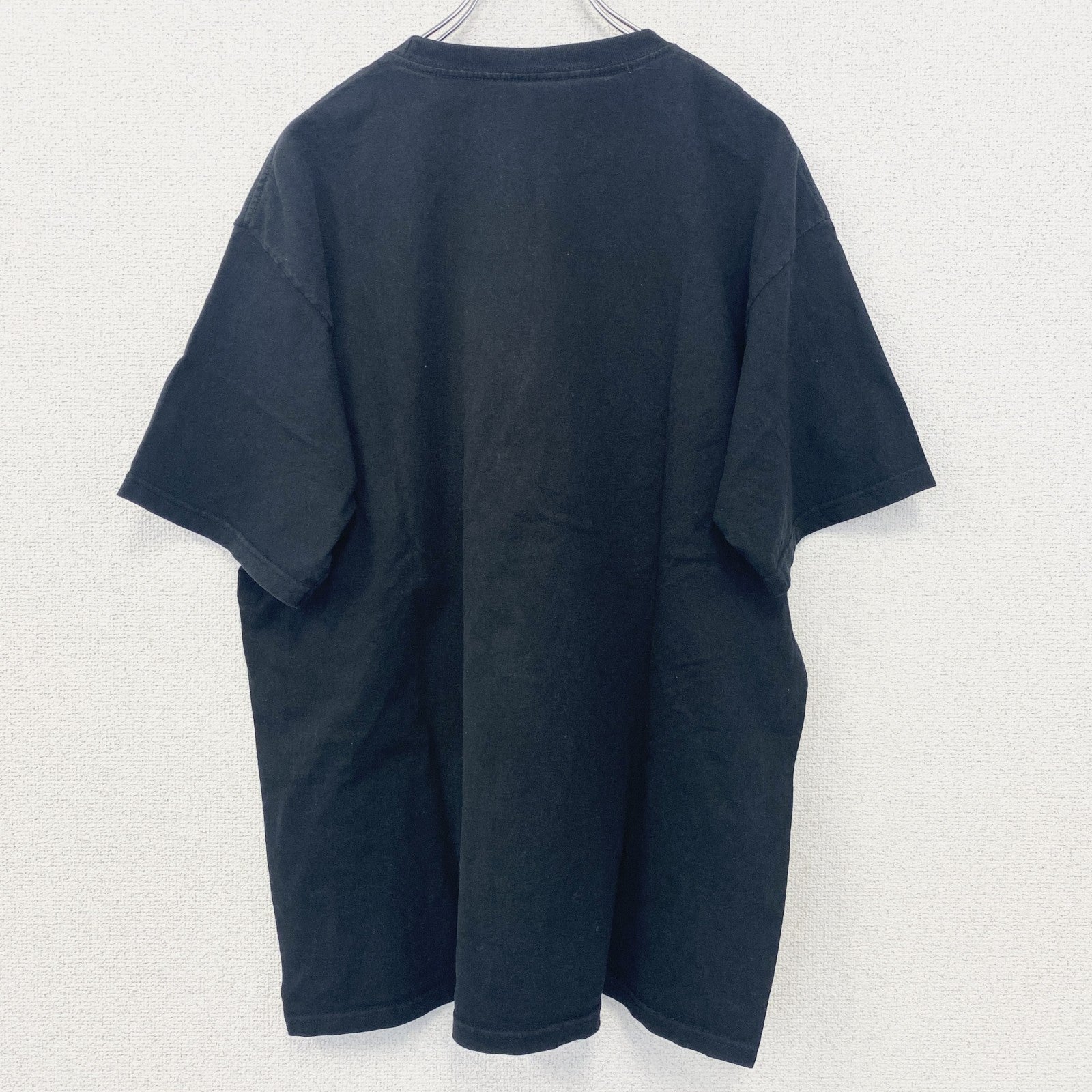 古着 used　半袖プリントTシャツ　黒　ブラック　メキシコ　アステカ文明　お土産　クルーネック　レトロデザイン