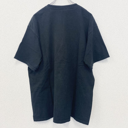 古着 used　半袖プリントTシャツ　黒　ブラック　メキシコ　アステカ文明　お土産　クルーネック　レトロデザイン
