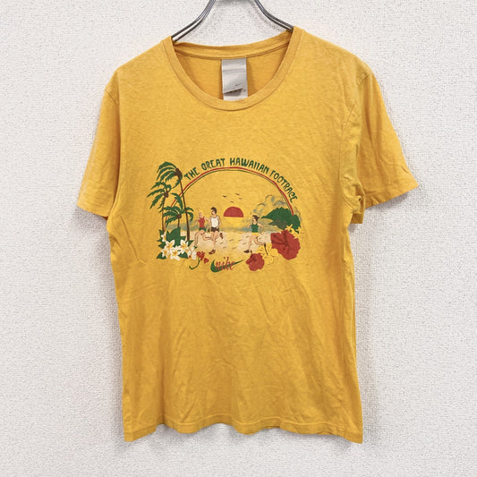 00s　NIKE　ナイキ　半袖Tシャツ　スウッシュ　アーチプリント　HAWAII　ヴィンテージ　黄色　イエロー