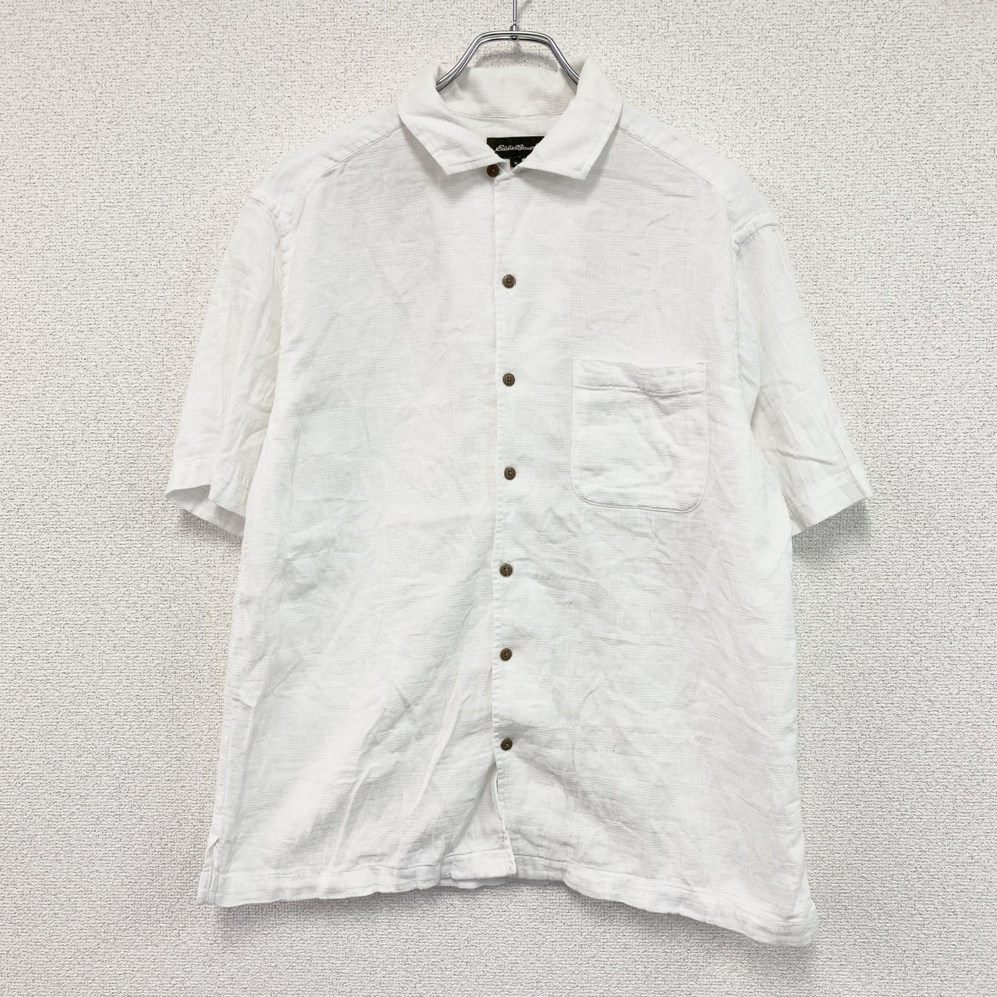 Eddie Bauer　エディーバウアー　半袖シャツ　白　ホワイト　Mサイズ