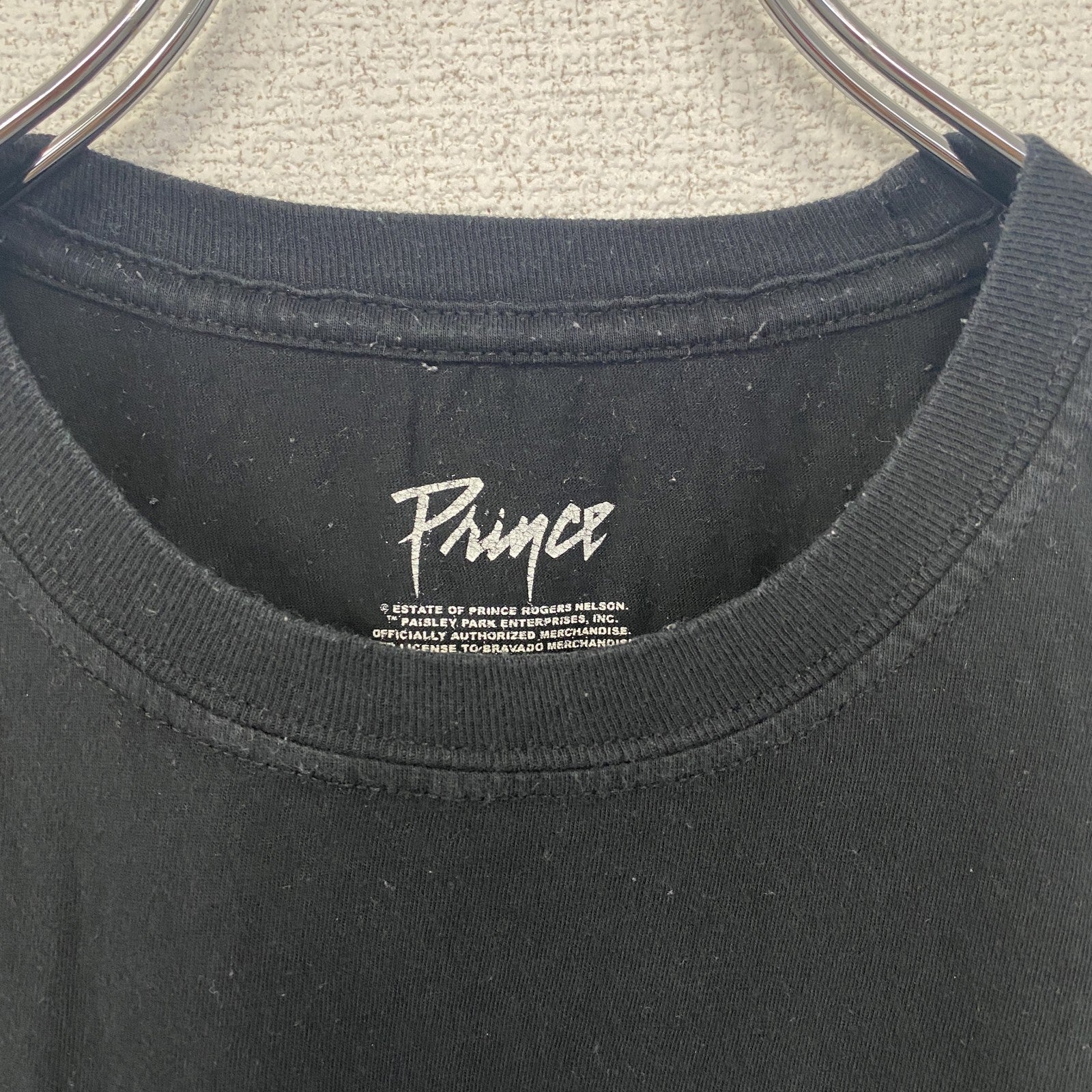 古着 used　半袖バンドプリントTシャツ　黒　ブラック　パープルレイン　プリンス　ロック　映画　レトロデザイン　Mサイズ