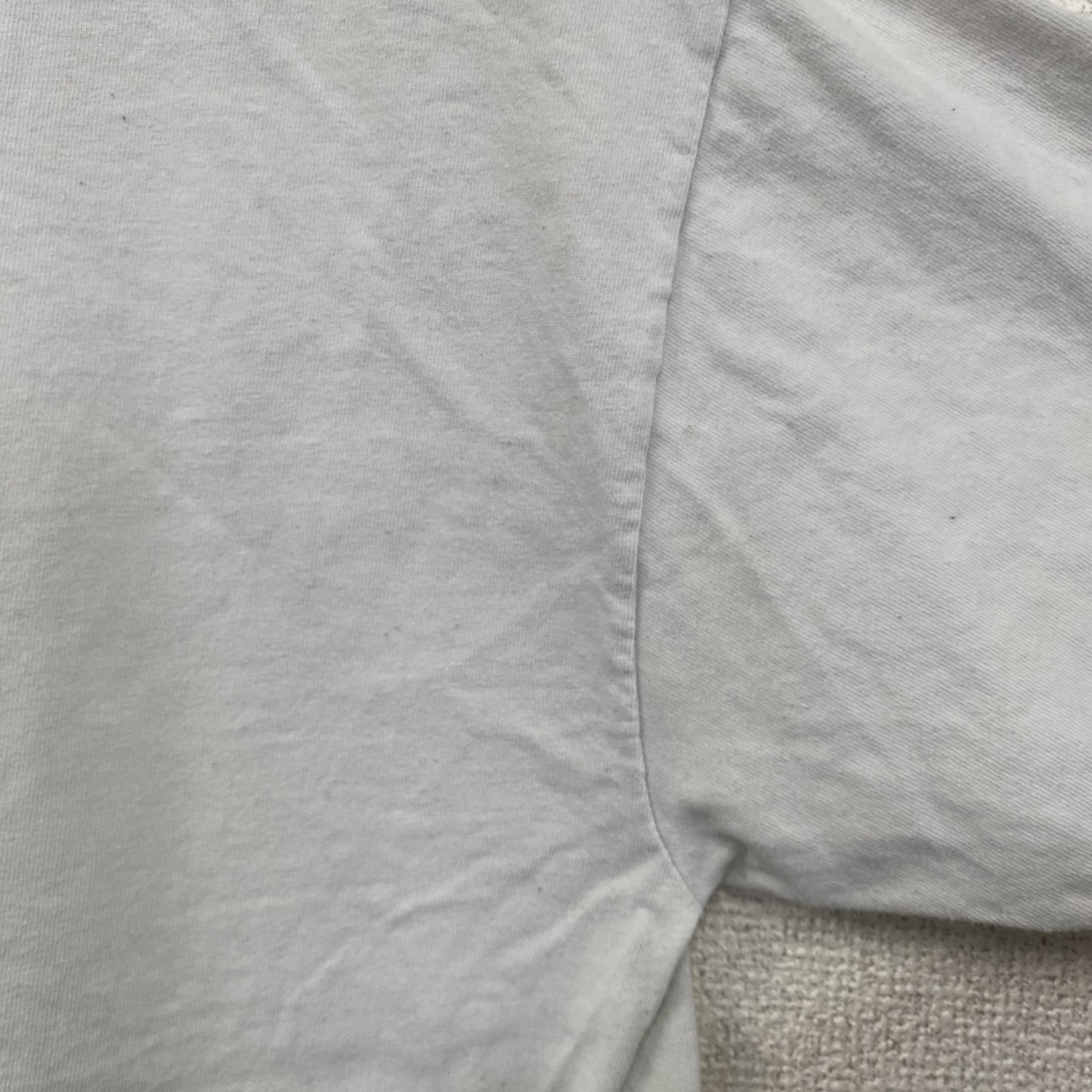 GILDAN　ギルダン　半袖プリントTシャツ　resistance　クルーネック　白　ホワイト　Mサイズ