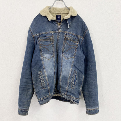 G-STAR RAW　ジースターロゥ　デニムジャケット/Gジャン　ボアライナー　インディゴ　XLサイズ