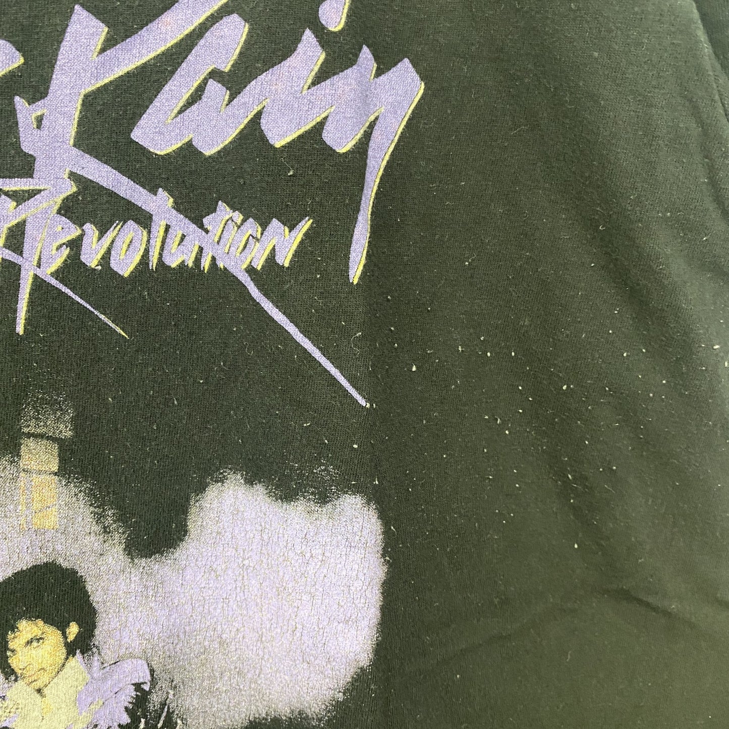 古着 used　半袖バンドプリントTシャツ　黒　ブラック　パープルレイン　プリンス　ロック　映画　レトロデザイン　Mサイズ
