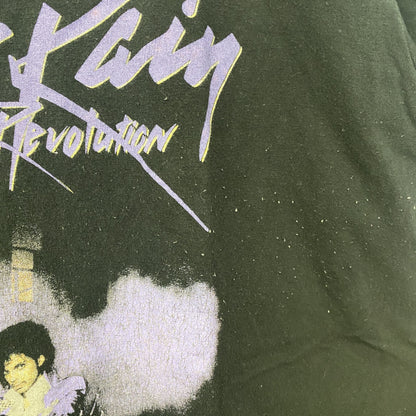 古着 used　半袖バンドプリントTシャツ　黒　ブラック　パープルレイン　プリンス　ロック　映画　レトロデザイン　Mサイズ