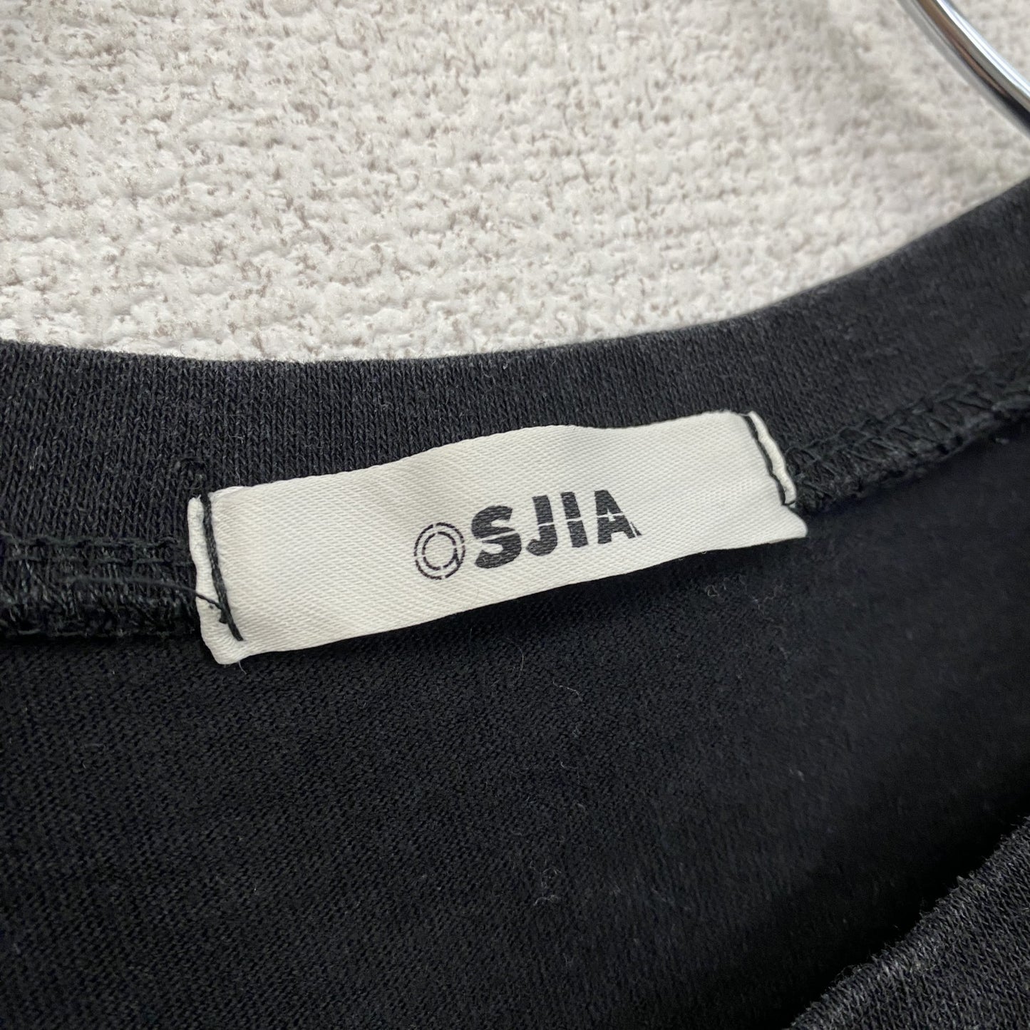 OSJIA　半袖プリントTシャツ　スーベニア　京都　両面プリント　3連プリント　黒　ブラック