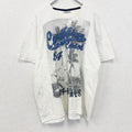 古着 used　半袖プリントTシャツ　白　ホワイト　カリビアンコースト　サーフィン　海岸　レトロデザイン　XLサイズ