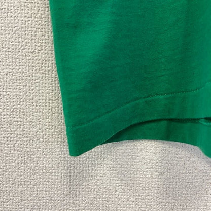 古着 used　90s　Hanes ヘインズ　半袖プリントTシャツ　クルーネック　ヴィンテージ　シングルステッチ　緑　XLサイズ