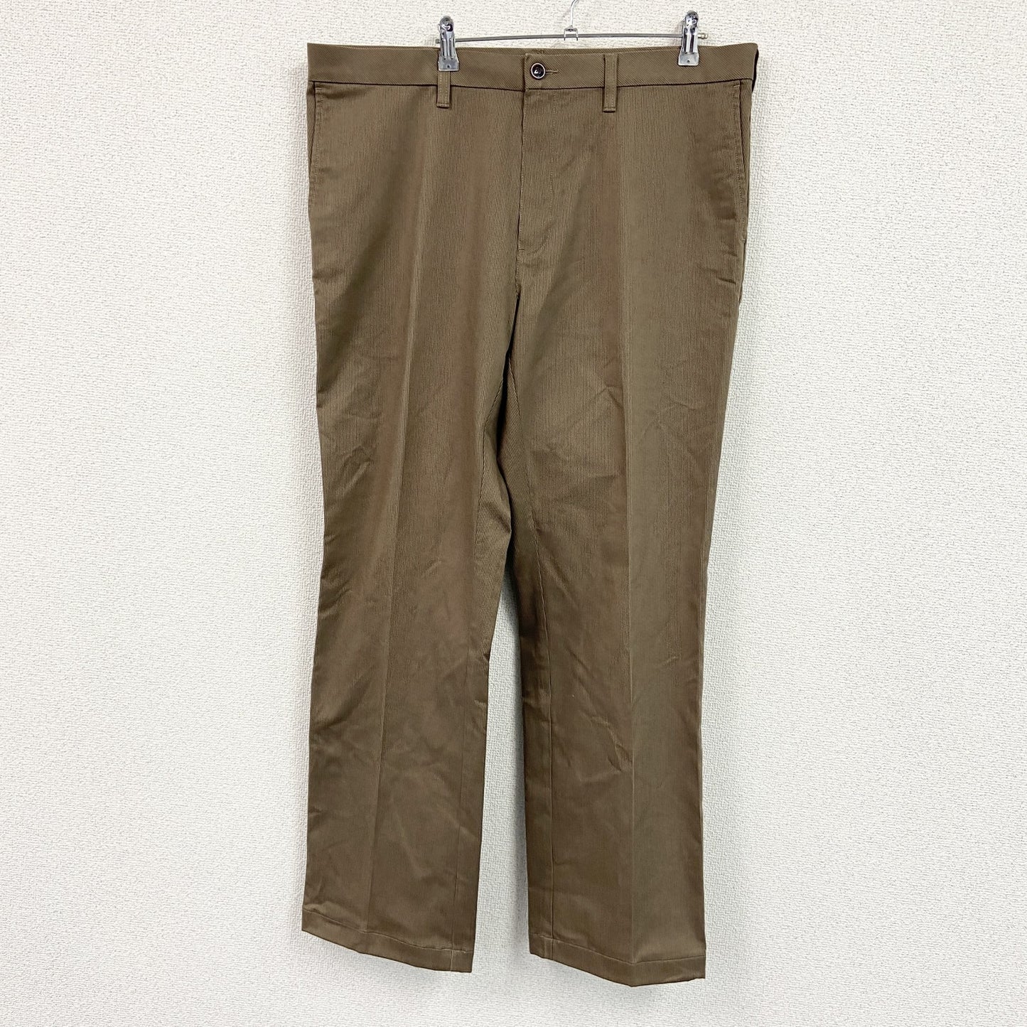 Eddie Bauer　エディーバウアー　チノパンツ　ジップフライ　茶色　ブラウン