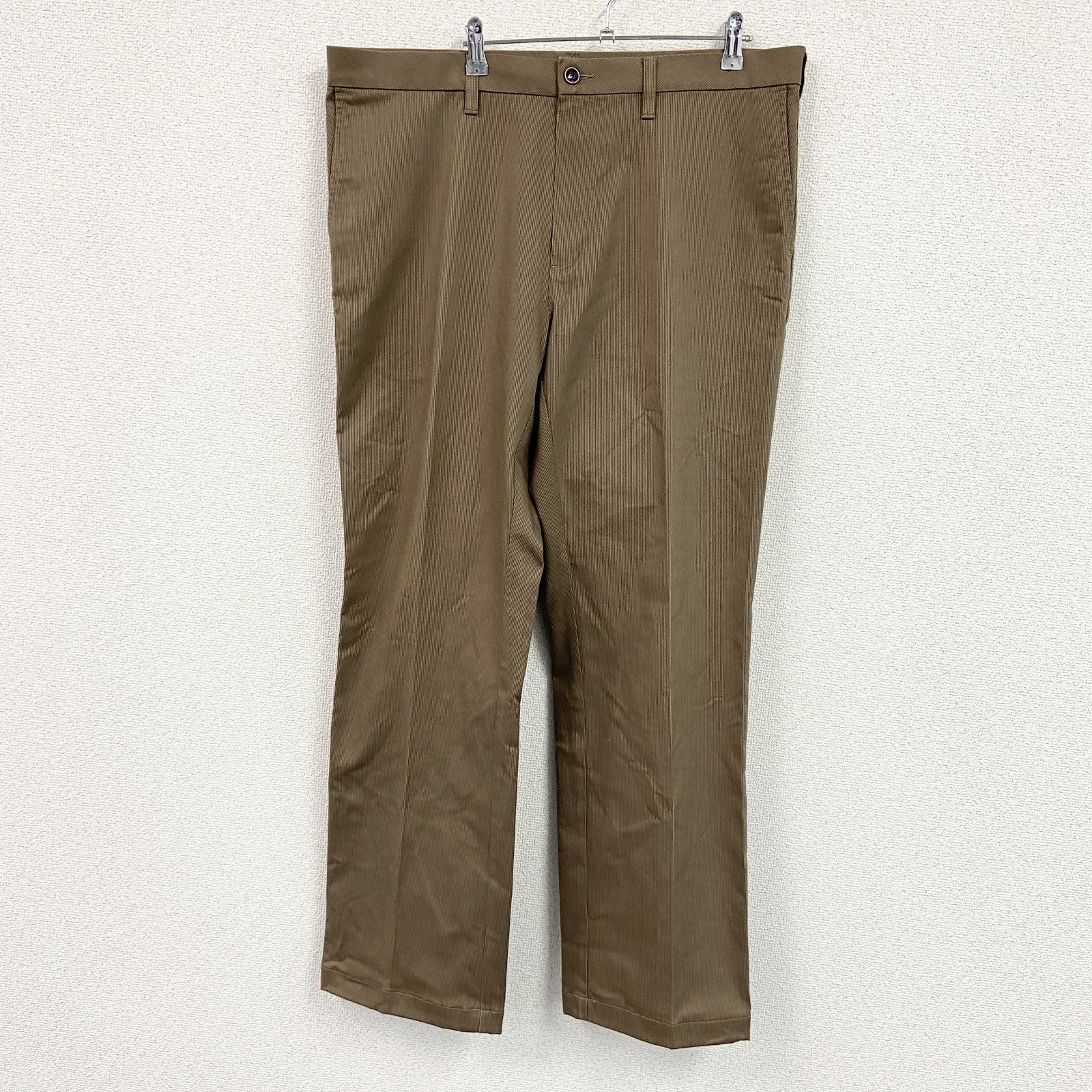 Eddie Bauer　エディーバウアー　チノパンツ　ジップフライ　茶色　ブラウン