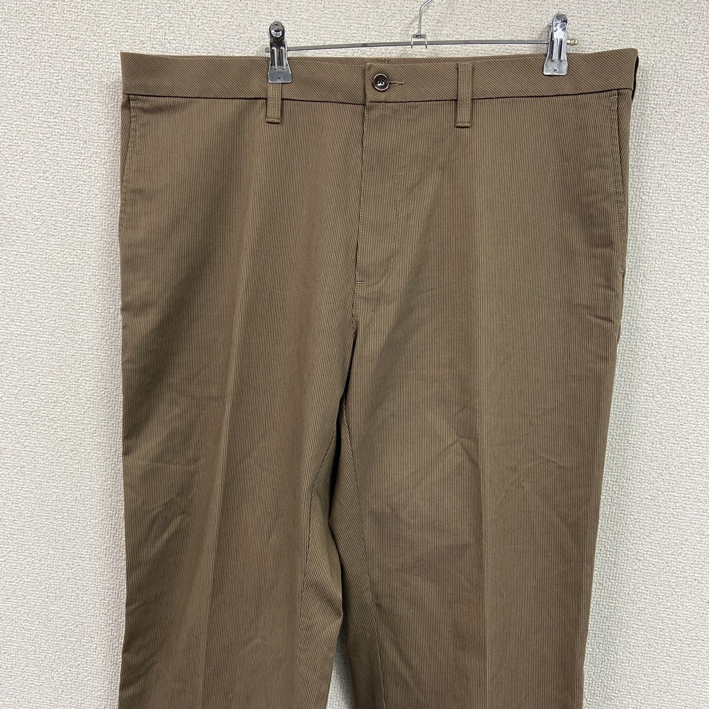 Eddie Bauer　エディーバウアー　チノパンツ　ジップフライ　茶色　ブラウン