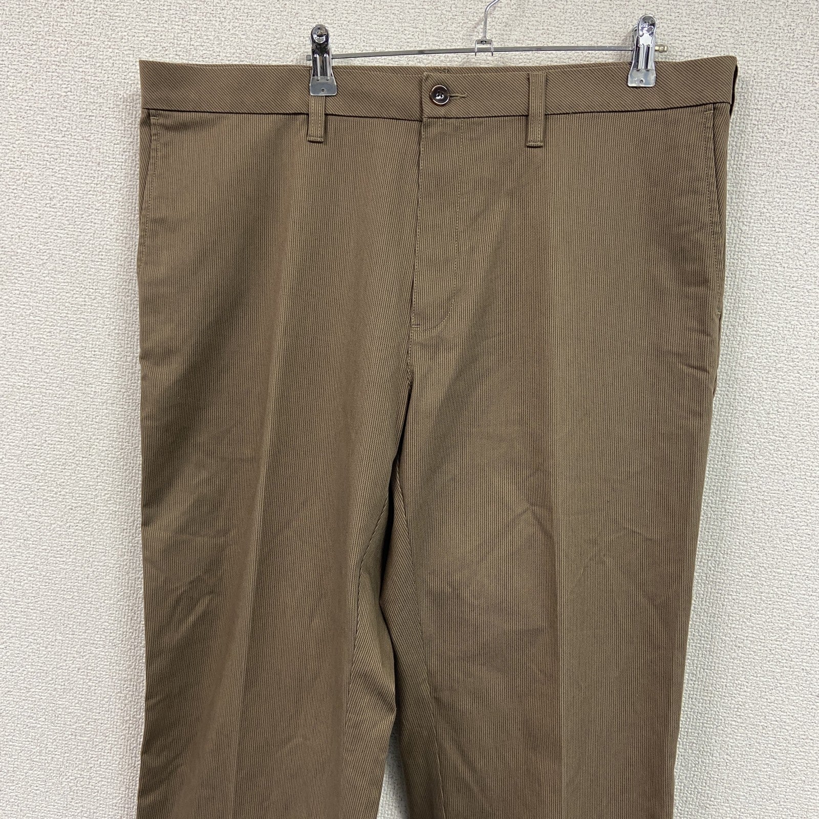 Eddie Bauer　エディーバウアー　チノパンツ　ジップフライ　茶色　ブラウン
